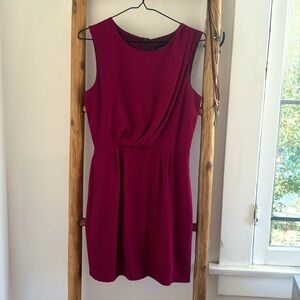 Magenta knee-length dress